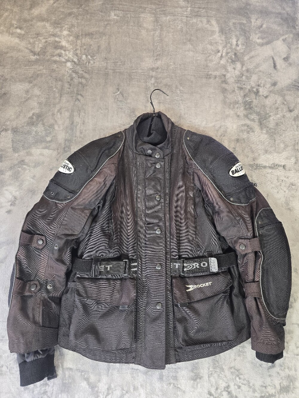 Joe Rocket Ballistic Padded Armored Motorcycle Jacket Size Large